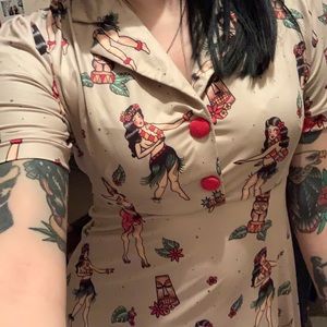 Sourpuss Hula Girl Dress